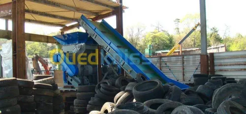 ligne des recyclage des pneus ,carton, PET, PP et le bois