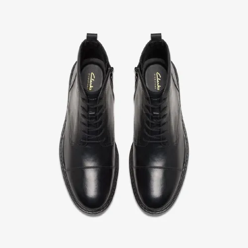 Aldwin Cap Black Leather