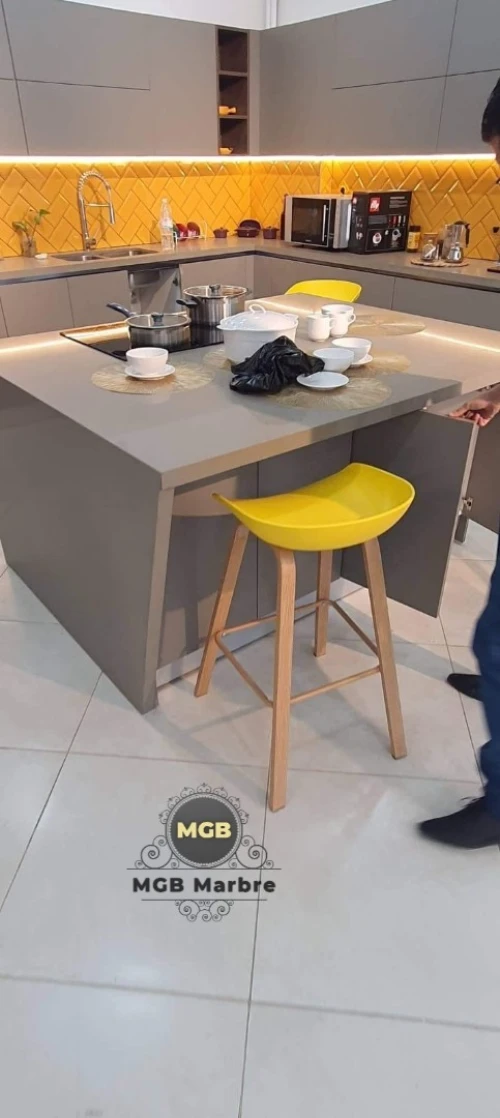 Travaux de Quartz ( plan de travail)