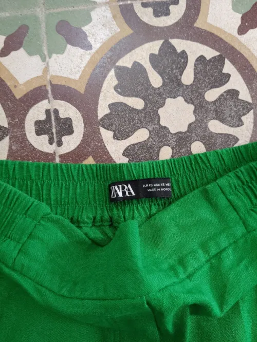 Pantalon lin zara