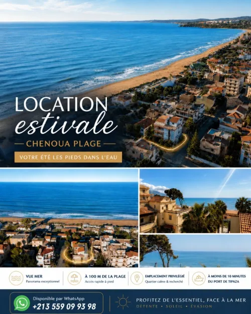 Location Appartement Niveau de villa F3 Tipaza Tipaza