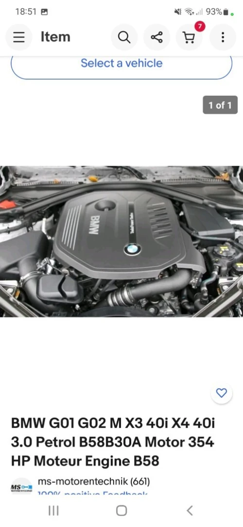 Vend moteur range velar evoque bmw 