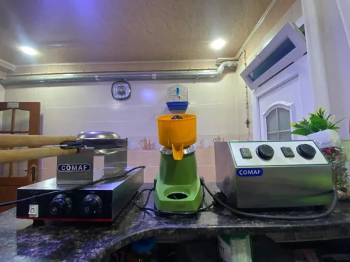 Pack machine bubble waffle, tompereuse chocolat & press argume