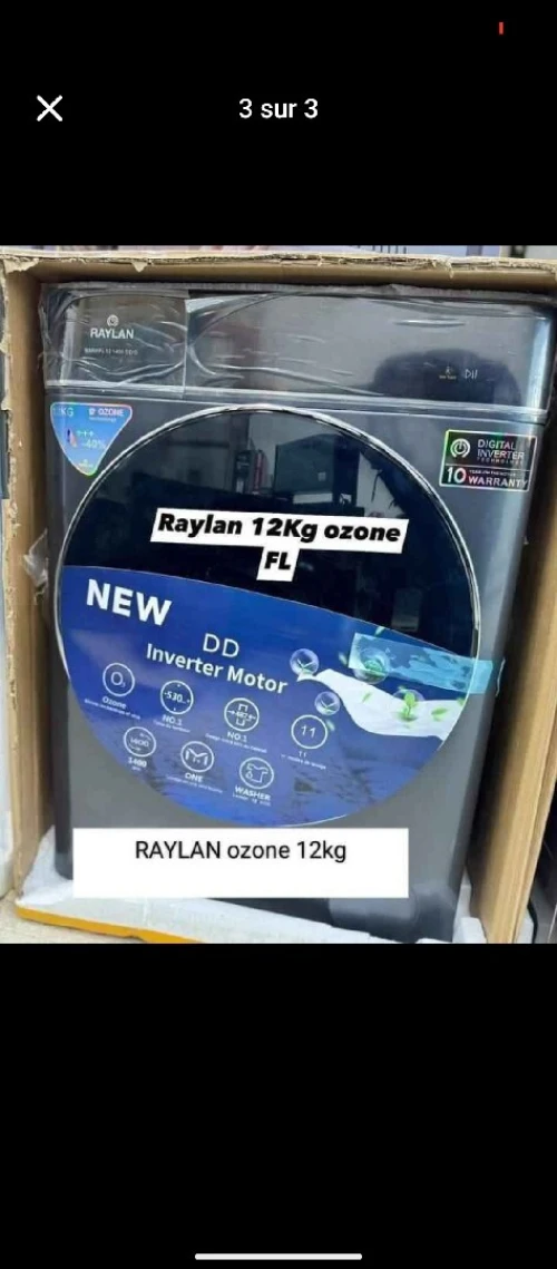 Promo Machine a laver raylan 12kg Ozone FLN 