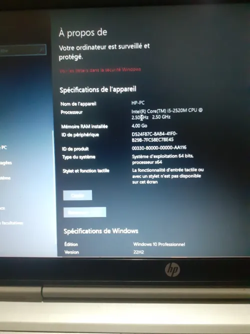 Pc portable utilise 