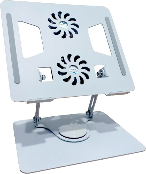 Refroidisseur Support Ordinateur Portable LAPTOP  Avec Double Ventilateur RGB, Rotatif à 360 Degrés