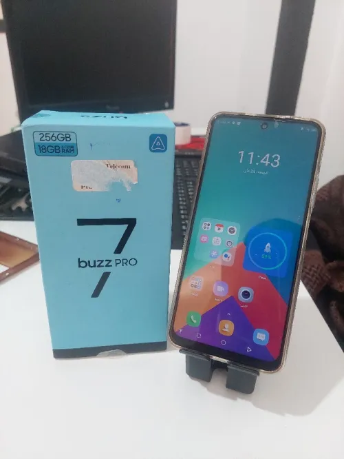 Smartphone Buzz 7 Pro | 18GB RAM + 256GB | Batterie 5000mAh | Écran Haute Qualité 