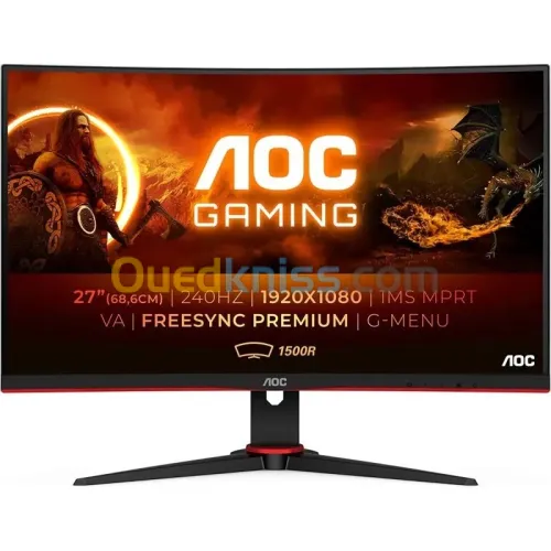 Ecran aoc c27g2z 240hz 27 pouces curved