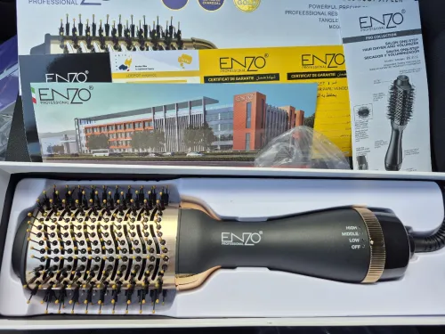 ENZO PROFESSIONAL brosse chauffante Sèche-cheveux multifonctionnel PROFESSIONAL 1300 watts En 4116