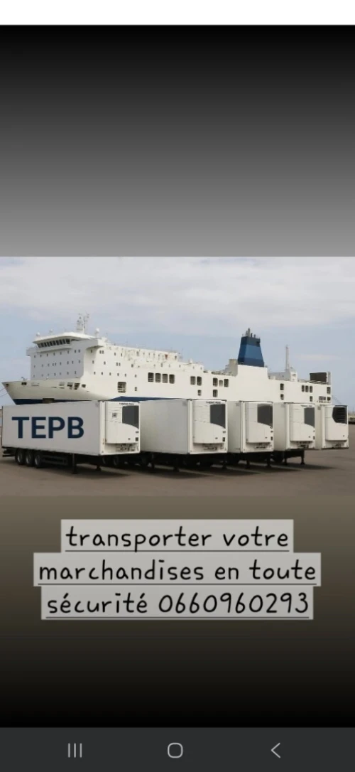 Transport national import et export