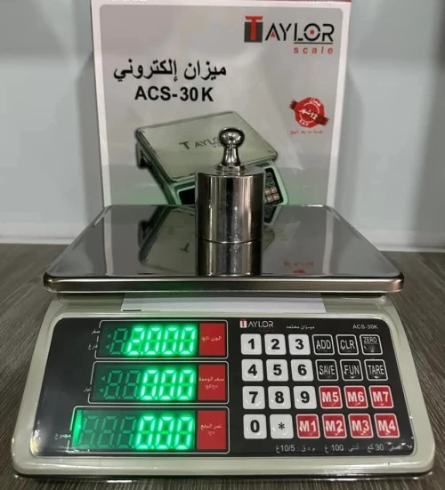 ميزان إلكتروني 30 كيلو  Acs-30k من Taylor Scale.