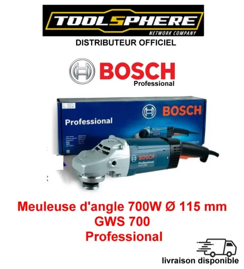 Meuleuse angulaire GWS 700w 115mm  Professional / Meuleuse angulaire Bosch