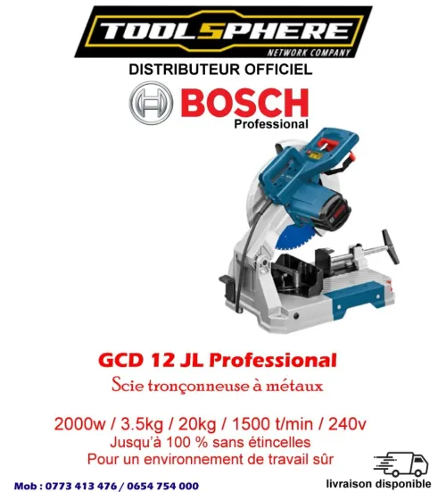 Scie tronçonneuse à métaux GCD 12 JL Professionnel BOSCH