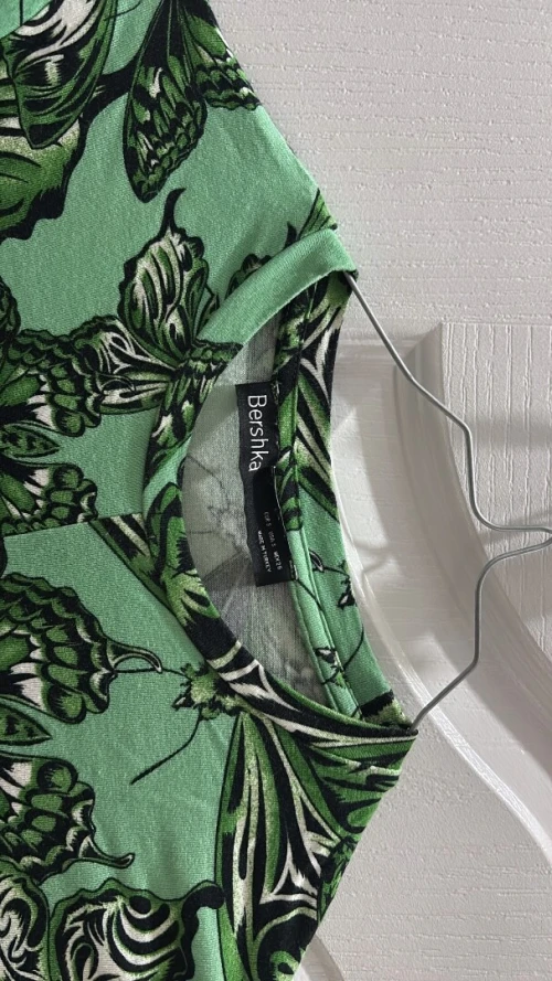crop top à motif