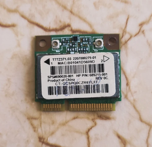 Carte WiFi + Bluetooth intégré pour PC portable