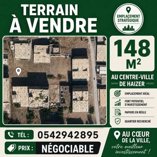 Vente Terrain Bouira Haizer