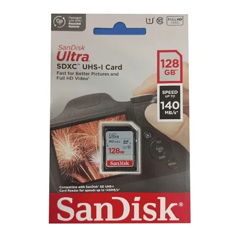 SanDisk Ultra SD Card SDXC Class 10 UHS-I with 140mb/s Read Speed