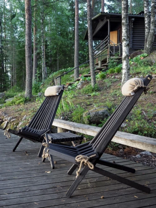 Chaises Pliantes Scandinaves en Bois Naturel