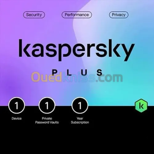  Kaspersky Plus 2025 & Antivirus & VPN Illimité 1 Année Clé Officielle