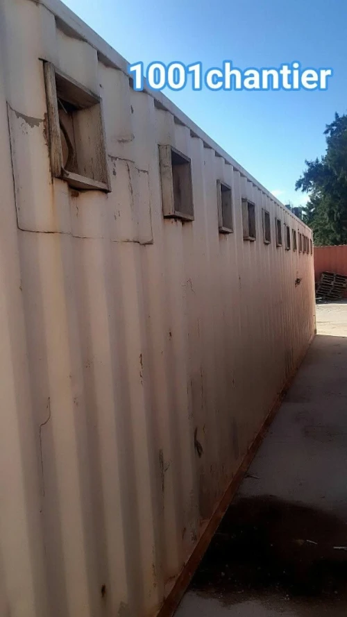 Conteneur40pied aménagé en bloc sanitaire