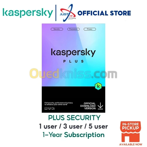 Antivirus Kaspersky Plus & Premium 1 an | 1 , 3 , 5 Appareils 