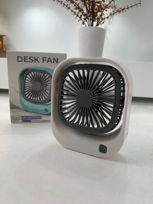 Mini ventilateur carré rechargeable par USB  مروحة مكتب قابلة للشحن