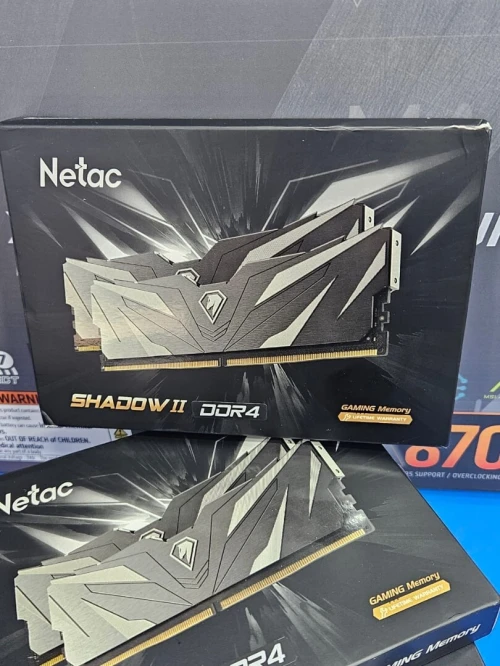 RAM DDR4 NETAC SHADOW II 16GB (8X2) 3200MHz BLACK GAMING Memory