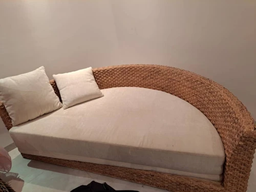 Grand Fauteuil en Osier 