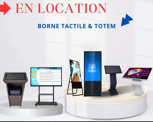 LOCATION TOTEM ET BORNE TACTILE 