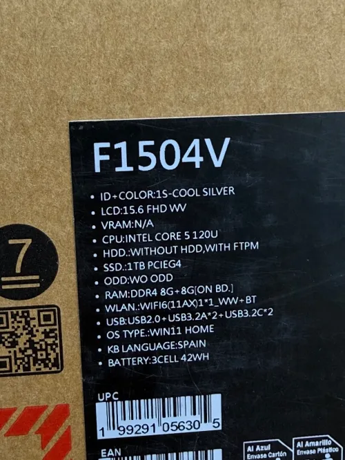 Asus VivoBook 15 FHD - Intel Core 5 120U - 16Go - 512Go - Intel Graphics