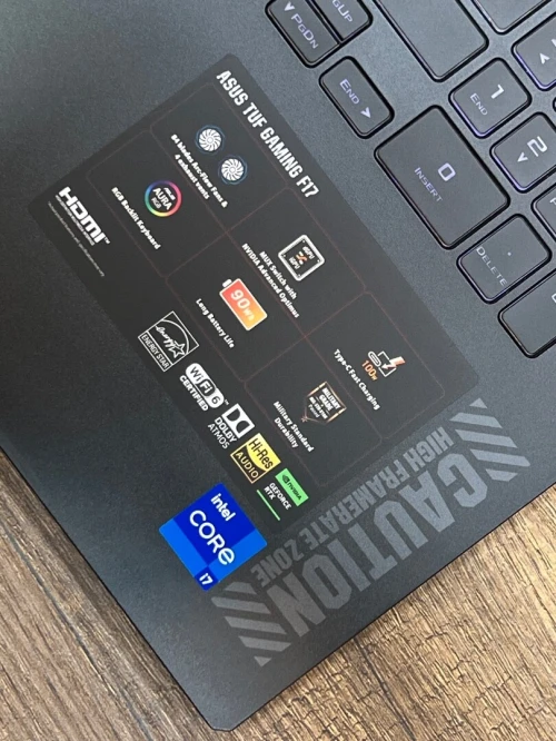 Asus TUF F17 144 Hz - i7 13620H - 16Go - 512Go - RTX 4060 8Go
