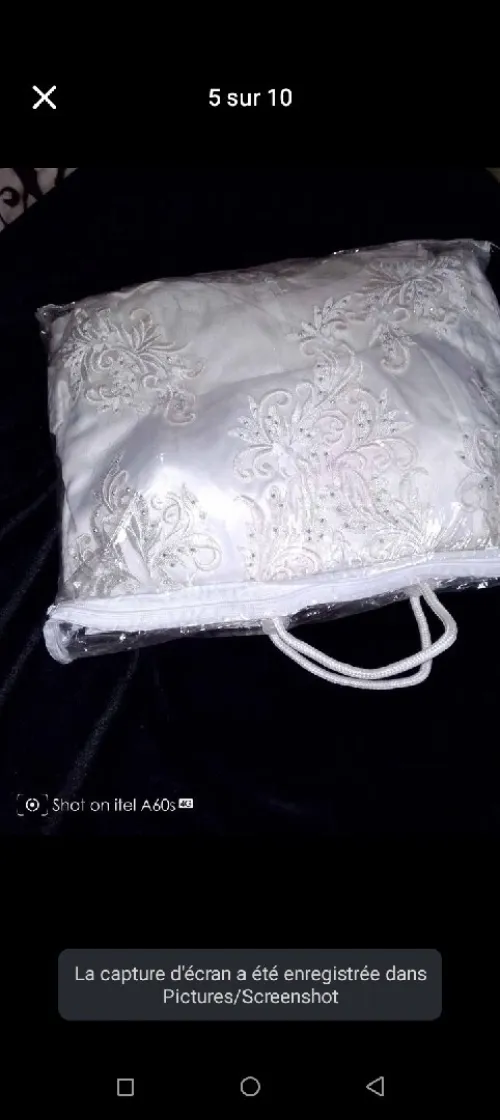 Ensembl(4 pieces jupe haut et serwal chelka,convient comme bedroun (tenue dekhla) pour mariée taille