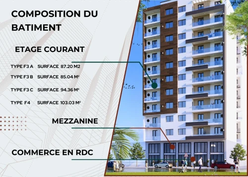 Vente Appartement F3 F4 Mostaganem Hassi maameche