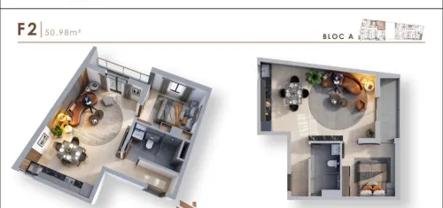 Vente Appartement F2 Mostaganem Mostaganem