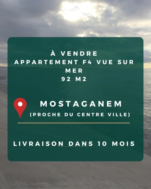Vente Appartement F4 Mostaganem Mostaganem