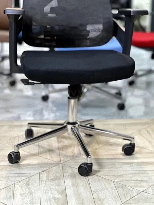 Chaise bureau ergonomique opérateur ONDA structure noir de la marque MOBIX-DZ
