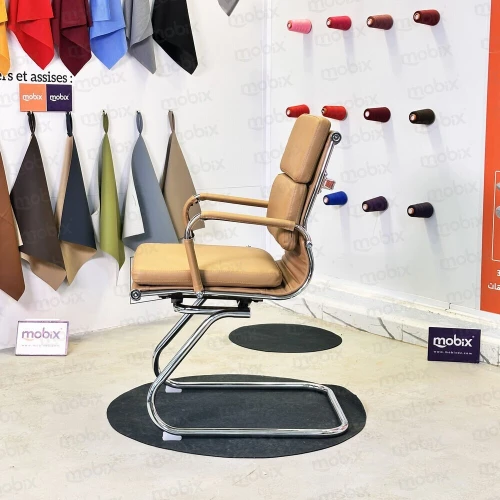 Chaise de direction AURA visiteur marron de la marque Mobix dz