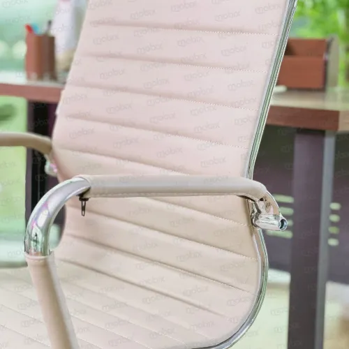 Chaise bureau NOBLE fauteuil PDG beige de la marque Mobix dz
