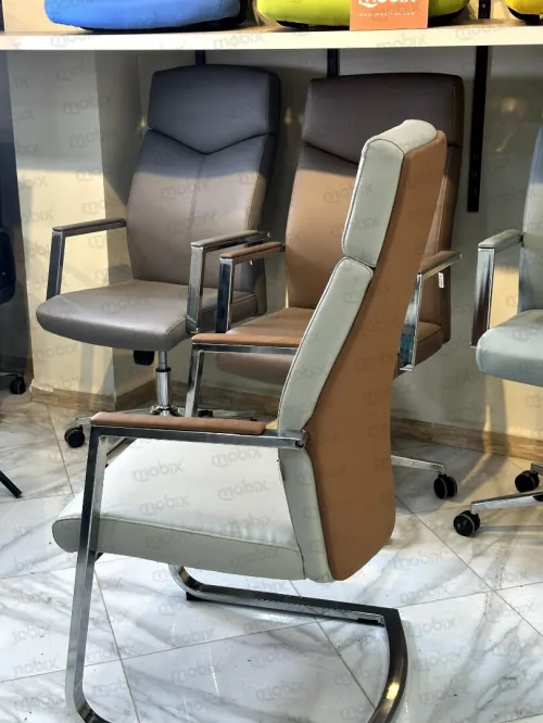 Chaise AKAR DUO visiteur simili cuir double dace de la marque Mobix dz