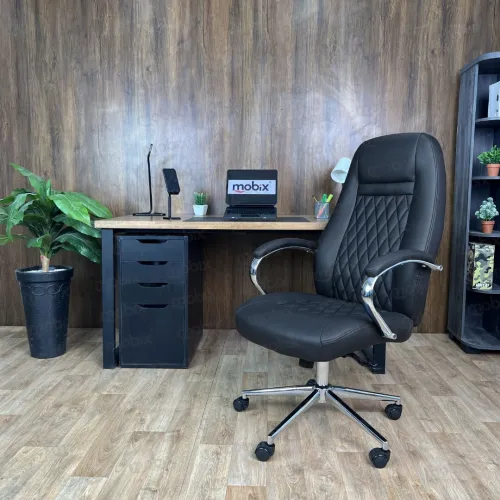 Chaise de bureau fauteuil PDG PILOT simili cuir marque Mobix dz