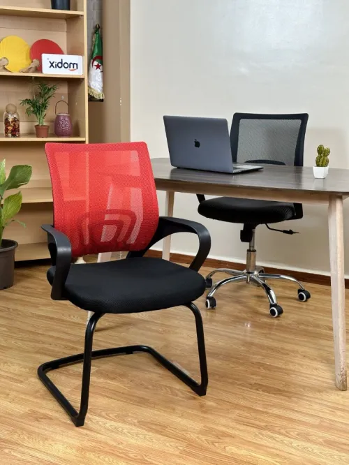 Chaise visiteur filet en différentes couleurs ergonomique Mobix dz