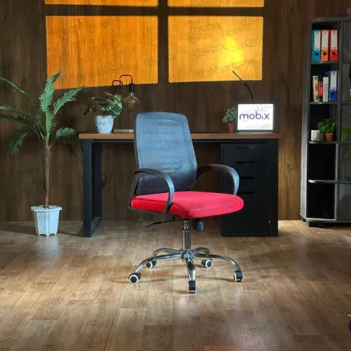 Chaise bureau administration ARGO opérateur rouge de la marque Mobix dz
