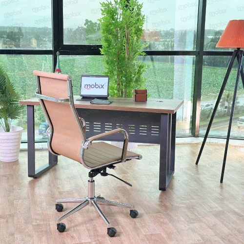 Chaise PDG NOBLE opérateur beige de la marque Mobix dz