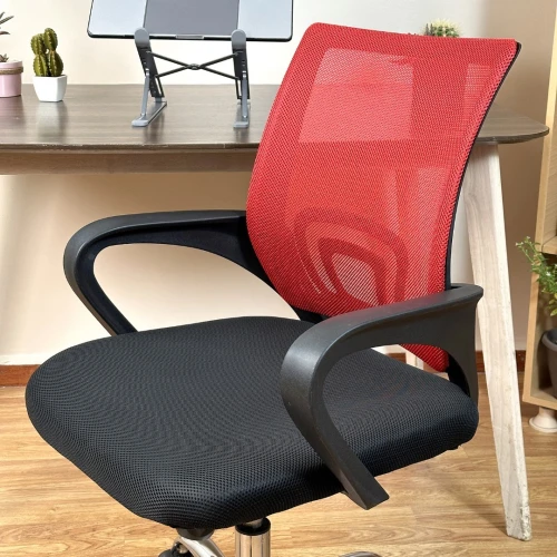 Chaise opérateur couleur rouge ergonomique de la marque Mobix dz