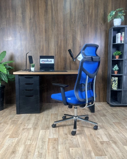 Chaise bureau opérateur ARIA bleu de la marque Mobix dz