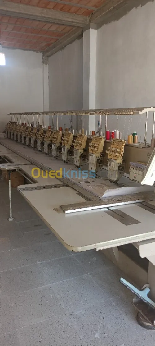 Machine broderie 15 tete ماشينة آلة طرز 15 رأس حالة جيدة جدا تطريز و خياطة