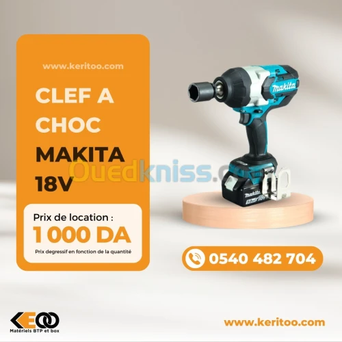 CLEF A CHOC MAKITA 18V - LOCATION