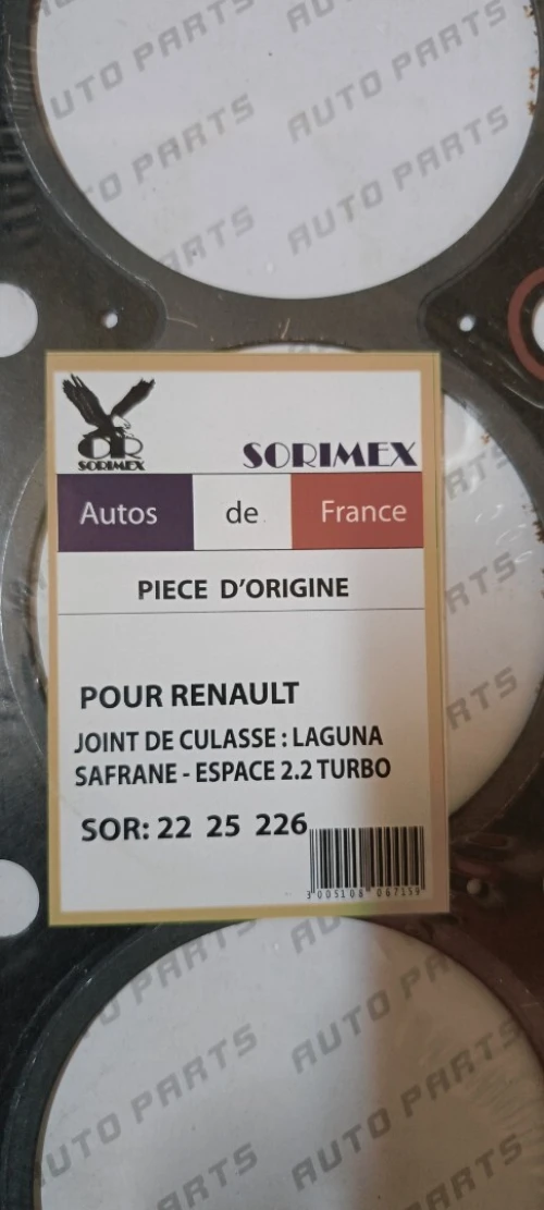 Lot de pièces de rechange pour Peugeot et Renault 