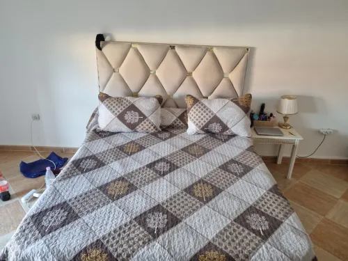 Capitonné Coffret avec matelas et pouffe 