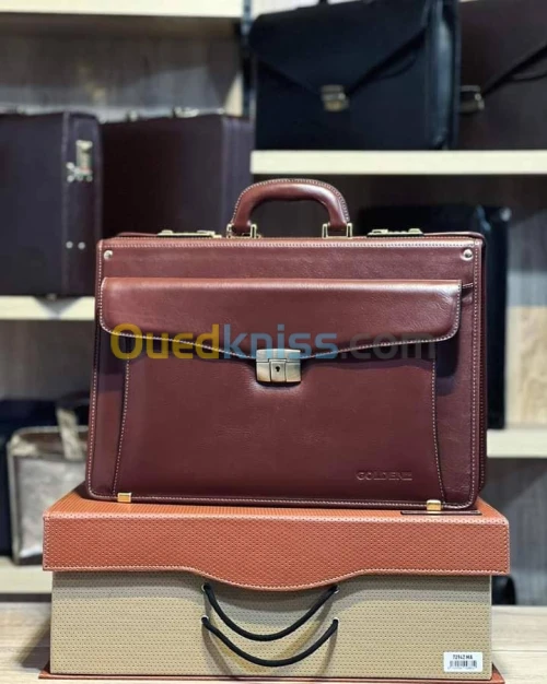 Cartable véritable cuir 